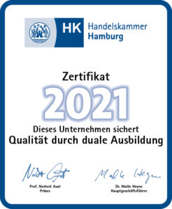 Ausbildungszertifikat